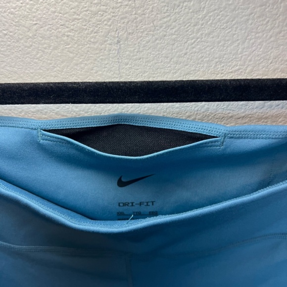 Nike One Dri-Fit Mid Rise Full Length Leggings Smokey Blue Teal Athletic NEW XXL - Picture 4 of 10